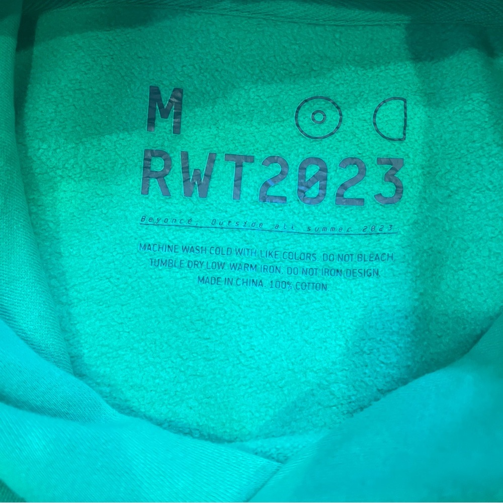 Beyoncé Renaissance World Tour Green Hoodie - Medium - Picture 4 of 4